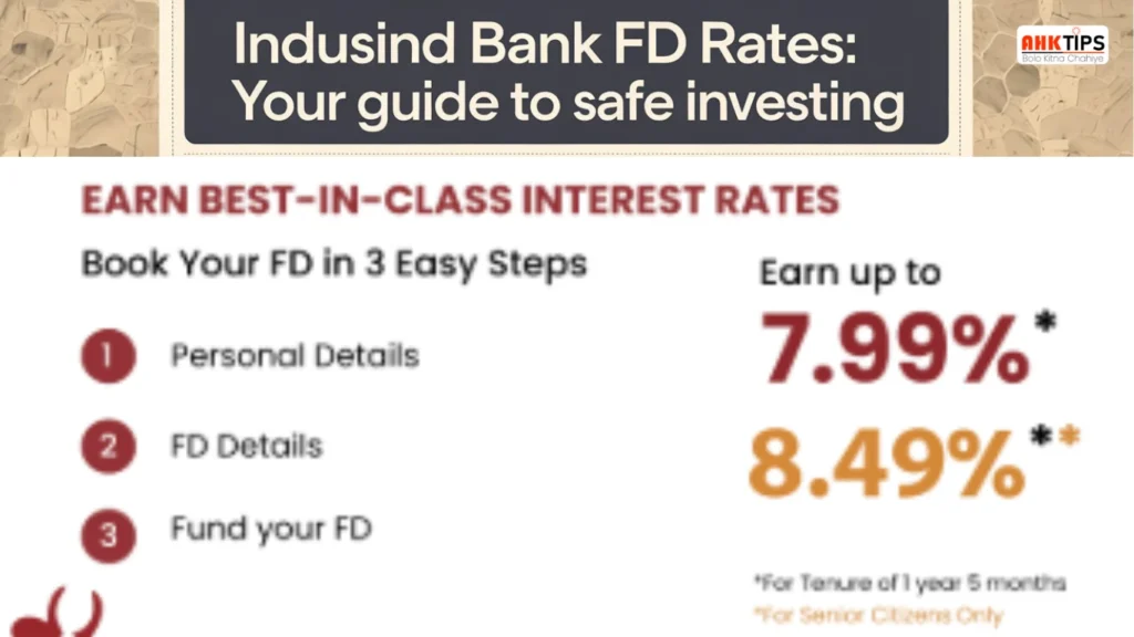 IndusInd Bank Fixed Deposit Rates क्या है?, फायदे, नुकसान