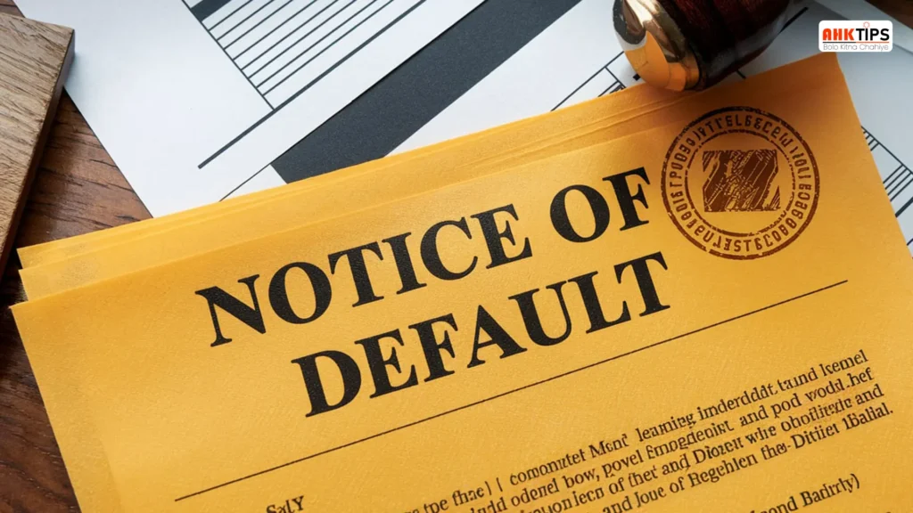 Notice of Default क्या है? इसके प्रकार