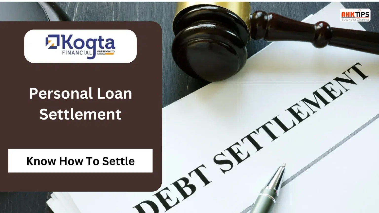 How to Settle Kogta Financial India Personal Loan?