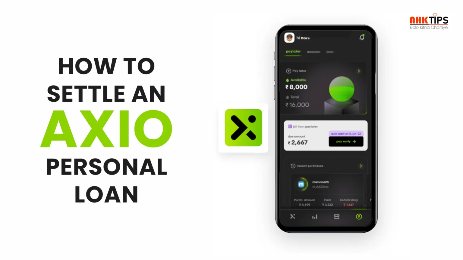 How to Settle an Axio Personal Loan?