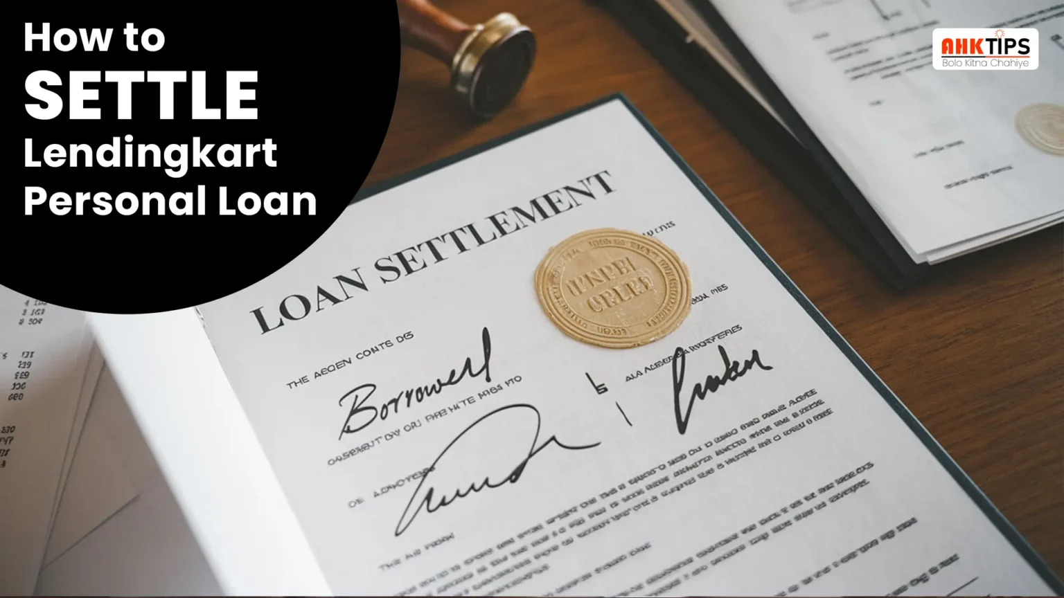 How to settle Lendingkart Personal loan?