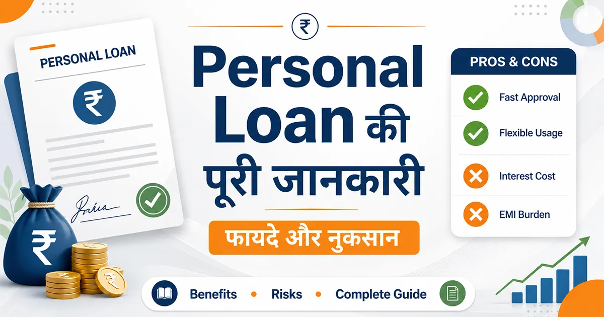 Personal Loan की पूरी जानकारी, फायदे और नुकसान
