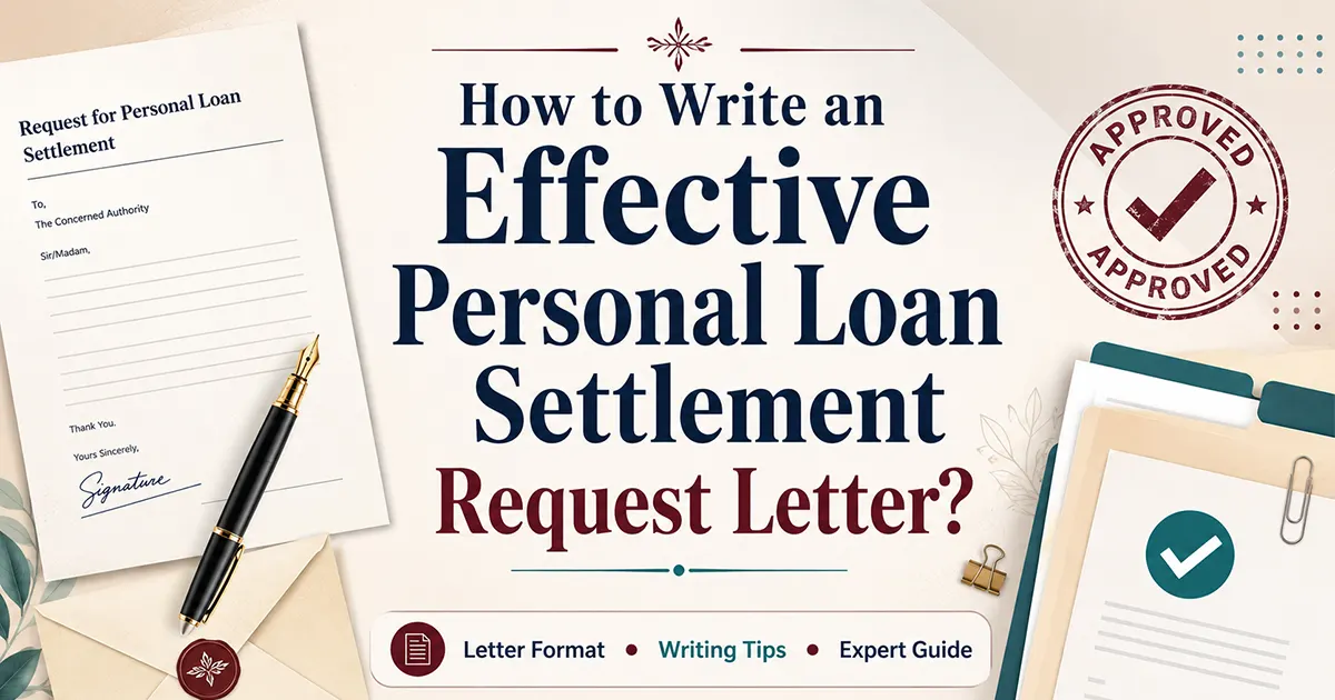 How to Write an Effective Personal Loan Settlement Request Letter?