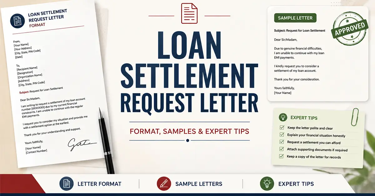 Loan Settlement Request Letter – Format, Samples & Expert Tips