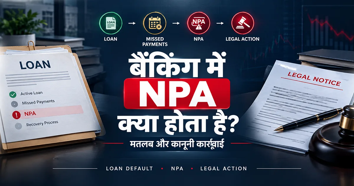 बैंकिंग में NPA क्या होता है? मतलब और कानूनी कार्रवाई