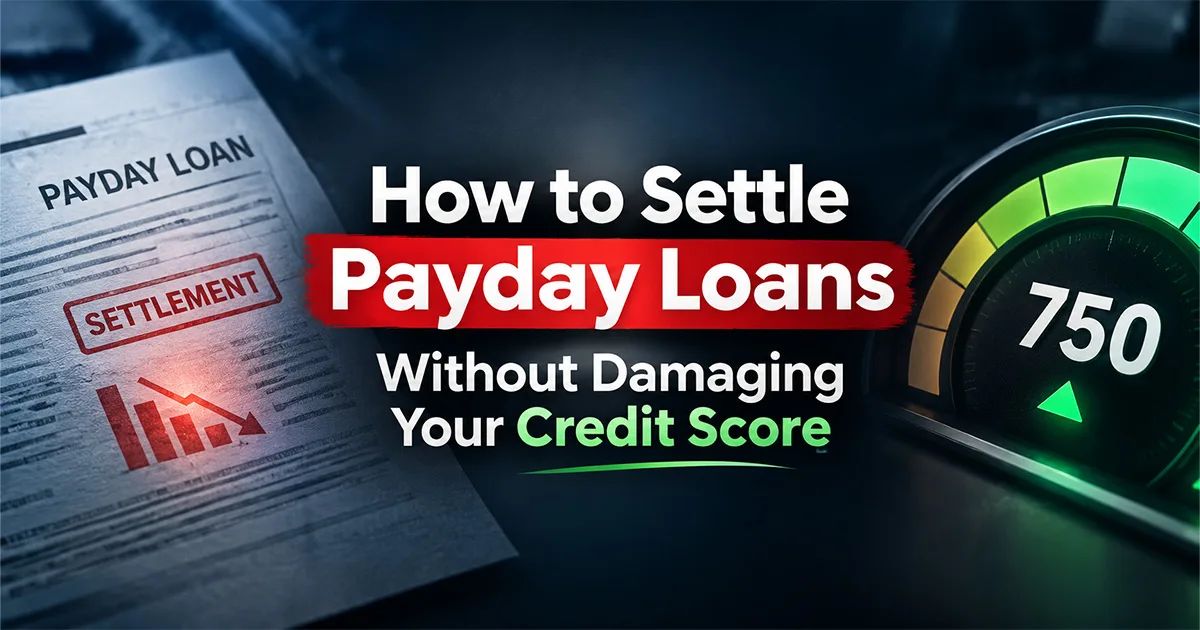 How to Settle Payday Loans Without Damaging Your Credit Score